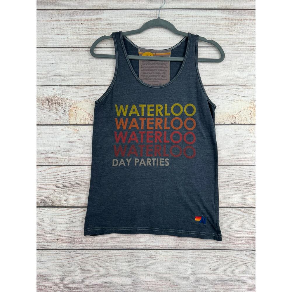 Aviator Nation‎ Waterloo Tank Womens S Gray Limited Edition SXSW Day Parties